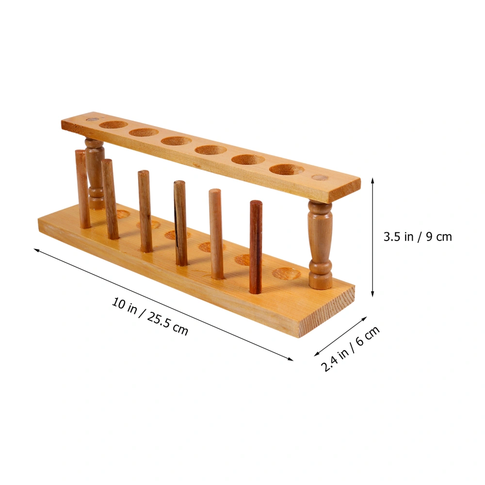 Wood Test Tube Rack Laboratory Test tube Stand Useful Test Tube Organizer