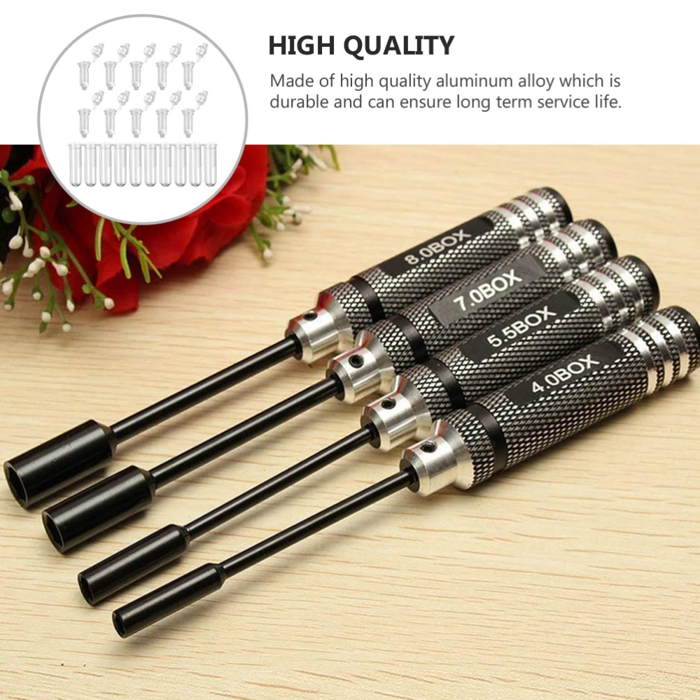 4pcs 4.0/5.5/7.0/8.0mm Hex Screwdriver Screw Driver Tool Kit Set for RC Drone