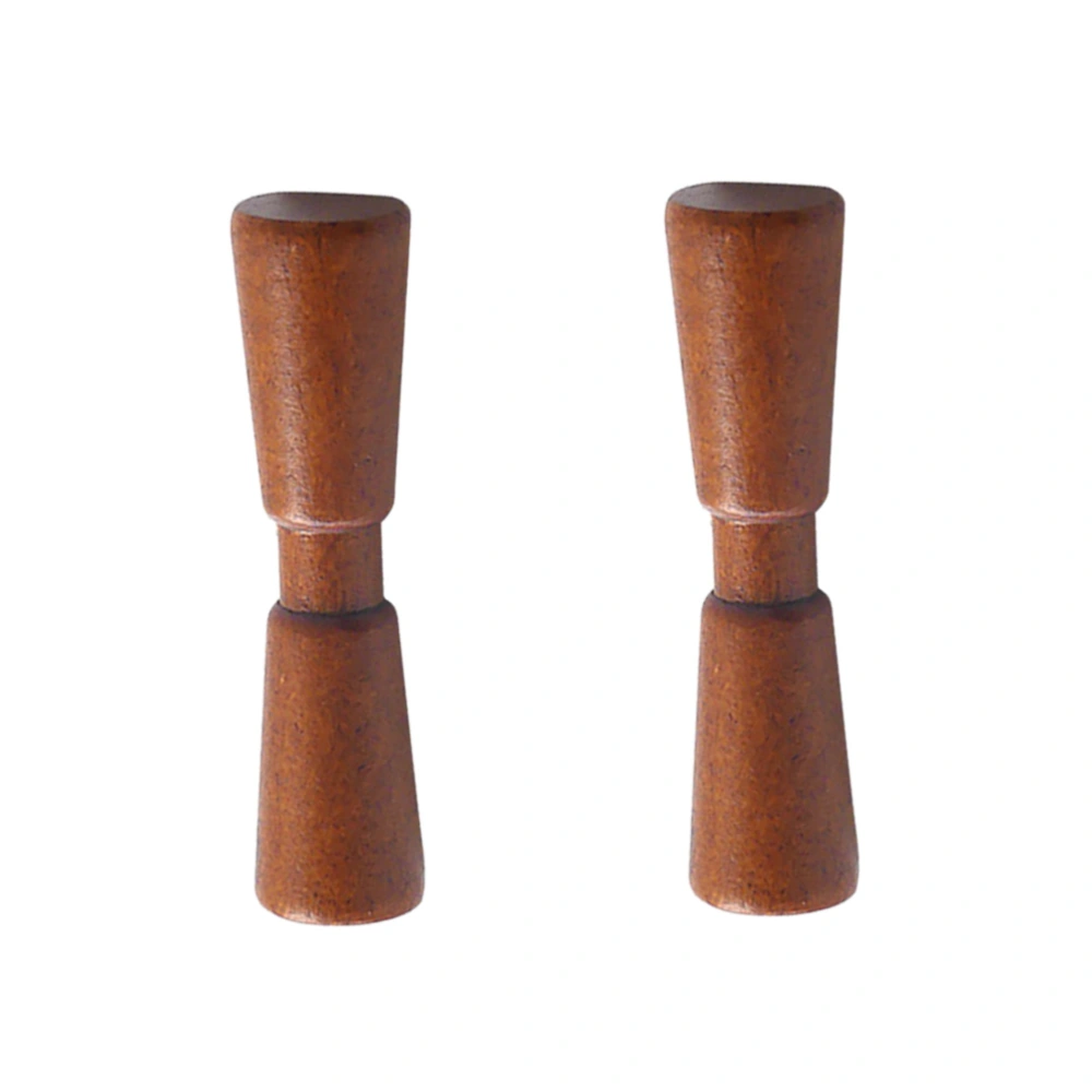 2pcs Creative Bow Tie Shape Wooden Chopsticks Rests Non-slip Chopsticks Holder Writing Brush Rack