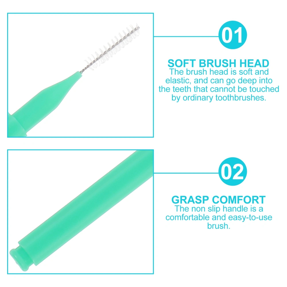 10Pcs Portable Cleaning Brushes Durable Interdental Cleaners Portable Brush