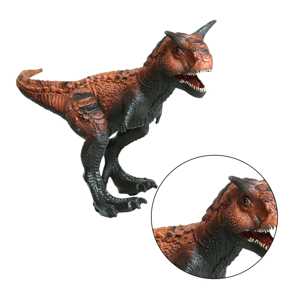 1PC Imitation Dinosaur Model Toys Carnotaurus Model Ornament Plastic Dinosaur Model Toys Vivid Mini Dinosaur Model Desktop Decor for Home Bar Store