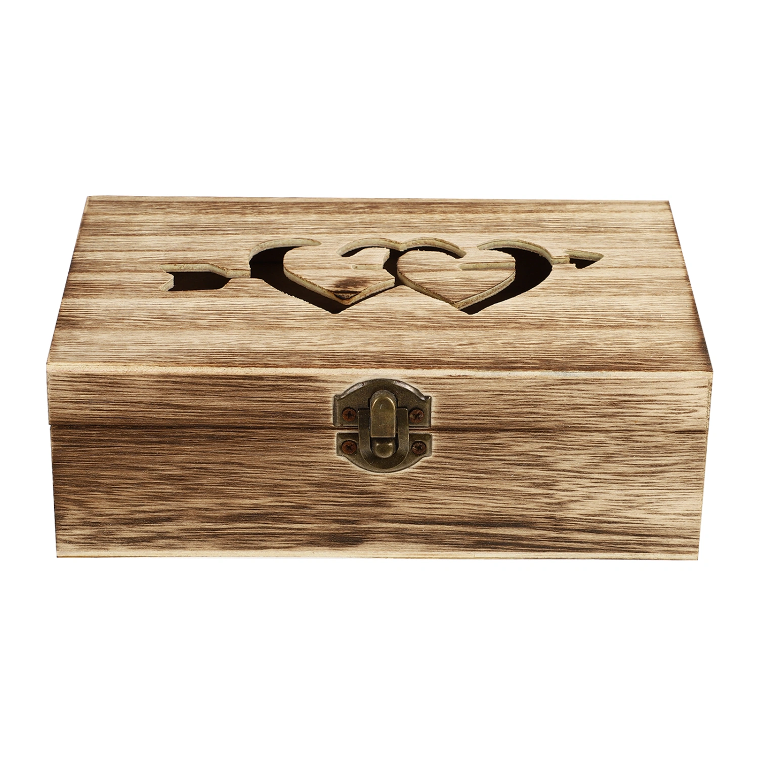 Retro Female Jewelry Storage Box Wooden Jewelry Container Ring Storage Case