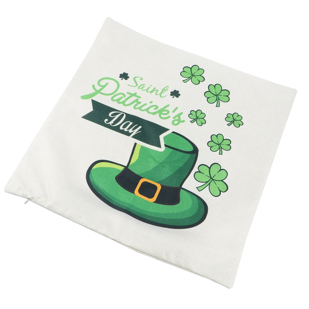 1PC St Patrick's Day Pillowslip Sofa Cushion Cover Pillow Cover for Living Room