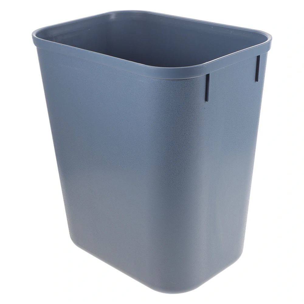 Plastic Garbage Can Fashionable Trash Can for Home Office Trash Container (Grey)