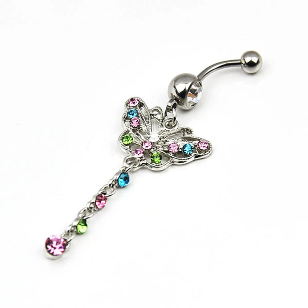 3 Pcs Belly Button Rings Hanging Positioning Auger Ring Navel Nail