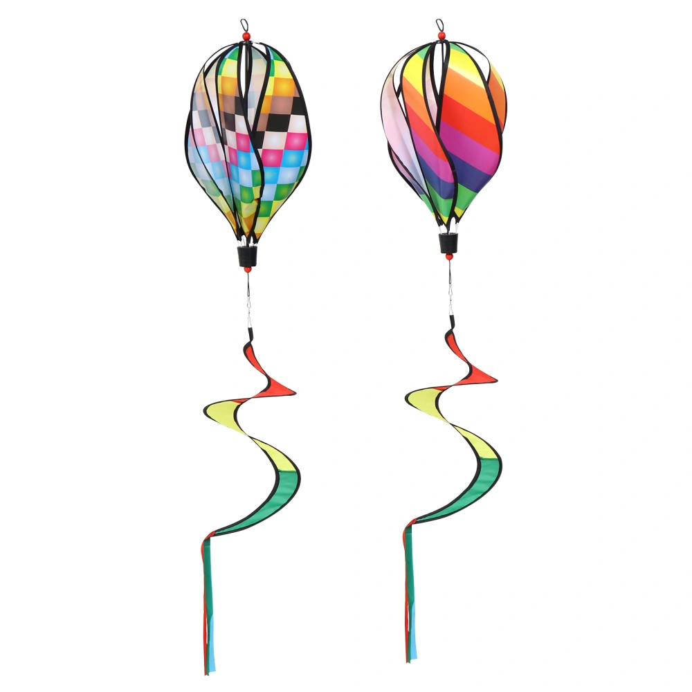 2 Pcs Lightweight Hot Air Balloons Exquisite Rainbow Balloons Party Adornments