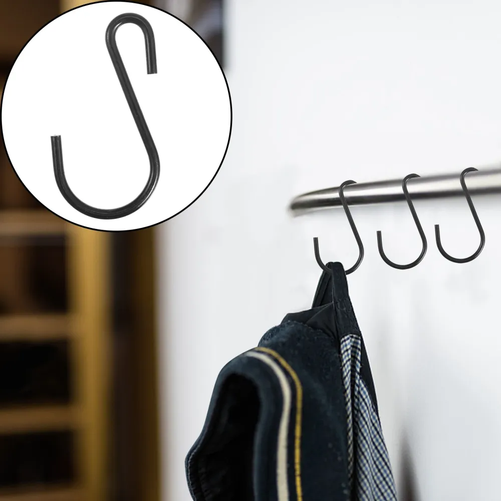 25 Pcs Premium S-Shaped Hanger Hooks Bathroom Kitchen Iron Storage Hook Organize