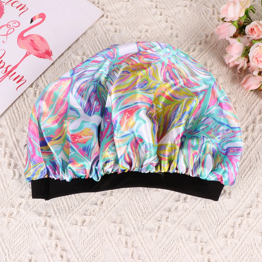 1pc Women Wide-Brimmed Satin Sleeping Printed Chemotherapy Hat Hair Care for Women Wearing (Assorted Color)