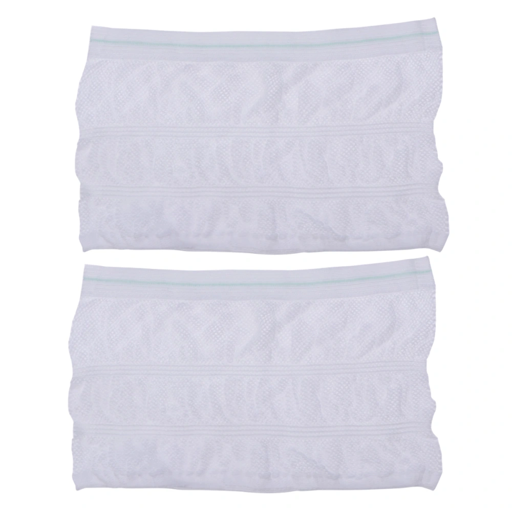 2PCS Unisex Incontinence Mesh Pants Maternity Pads Briefs Disposable Underwear Size S (White)