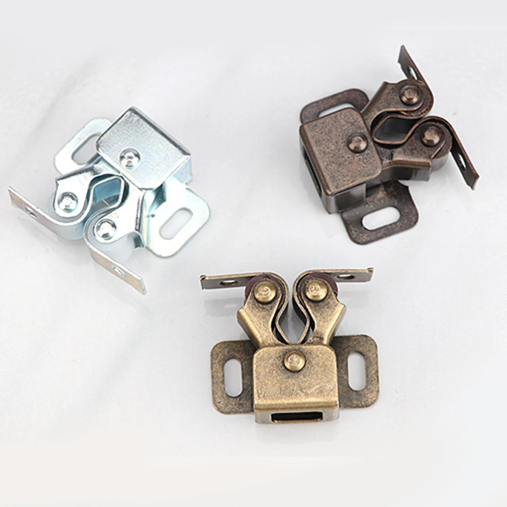 10PCS Door Lock Door Touch Latch Cabinets Interlock Switch Chassis Cabinet Spring Ball Locker Adjustable Door Buckle (Antique Copper)