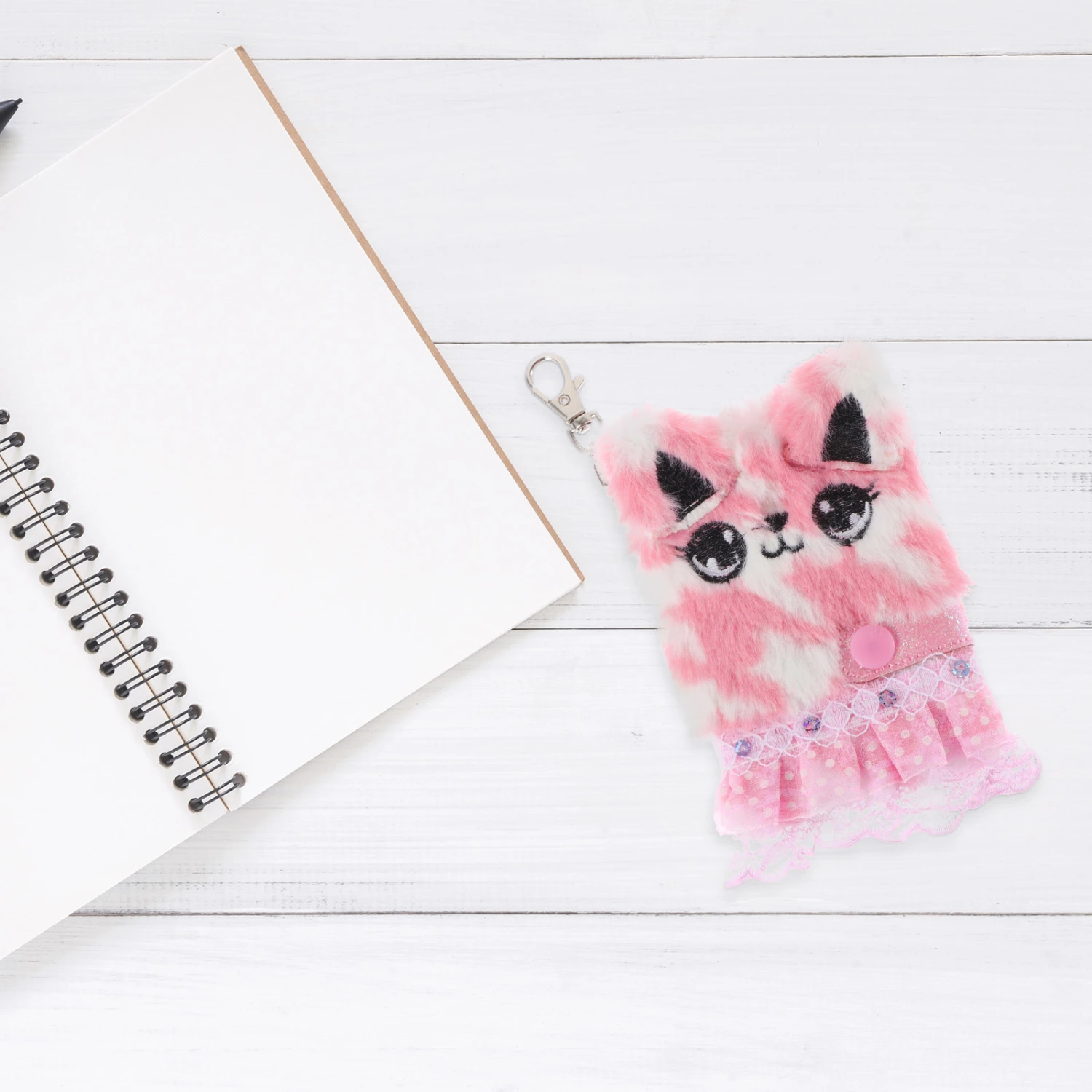 Plush Diary Plush Animal Skirt Shape Notebook Plush Notebook Student Notebook