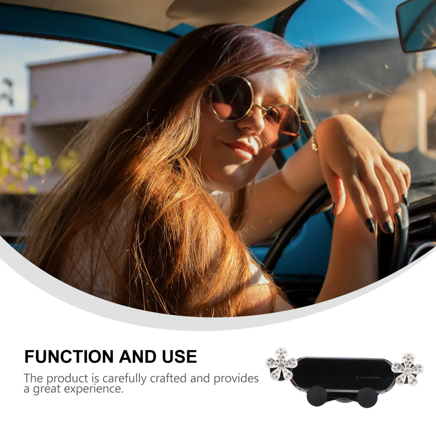 1Pc Car Phone Rack Universal Car Phone Holder Car Phone Holder (Black)