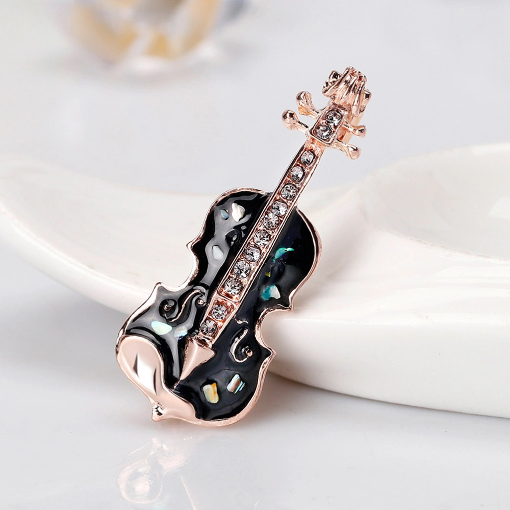 1pc Retro Violin Lapel Pin Exquisite Violin Brooch Pin Bag Coat Accessories Pin