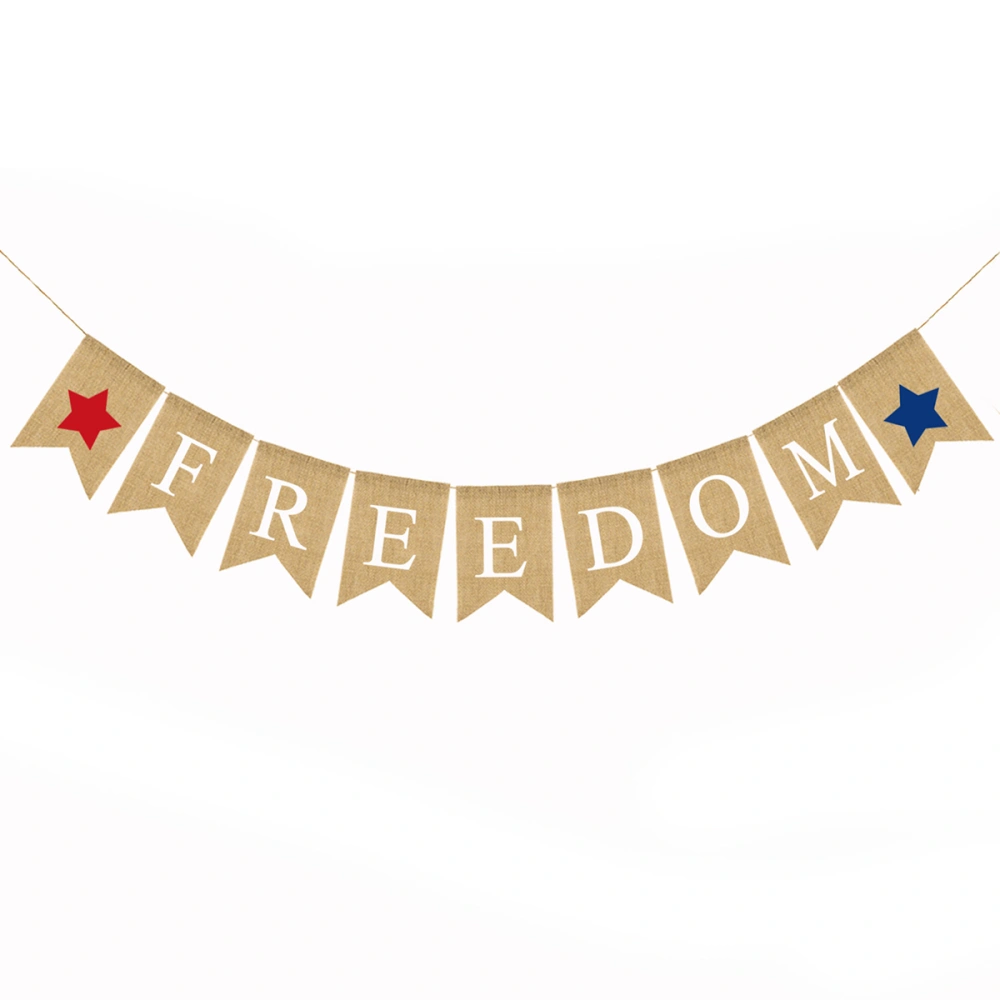 2.8M FREEDOM Bunting Banners Garland Hanging Decor for America Independence Day Forth of July Decoration