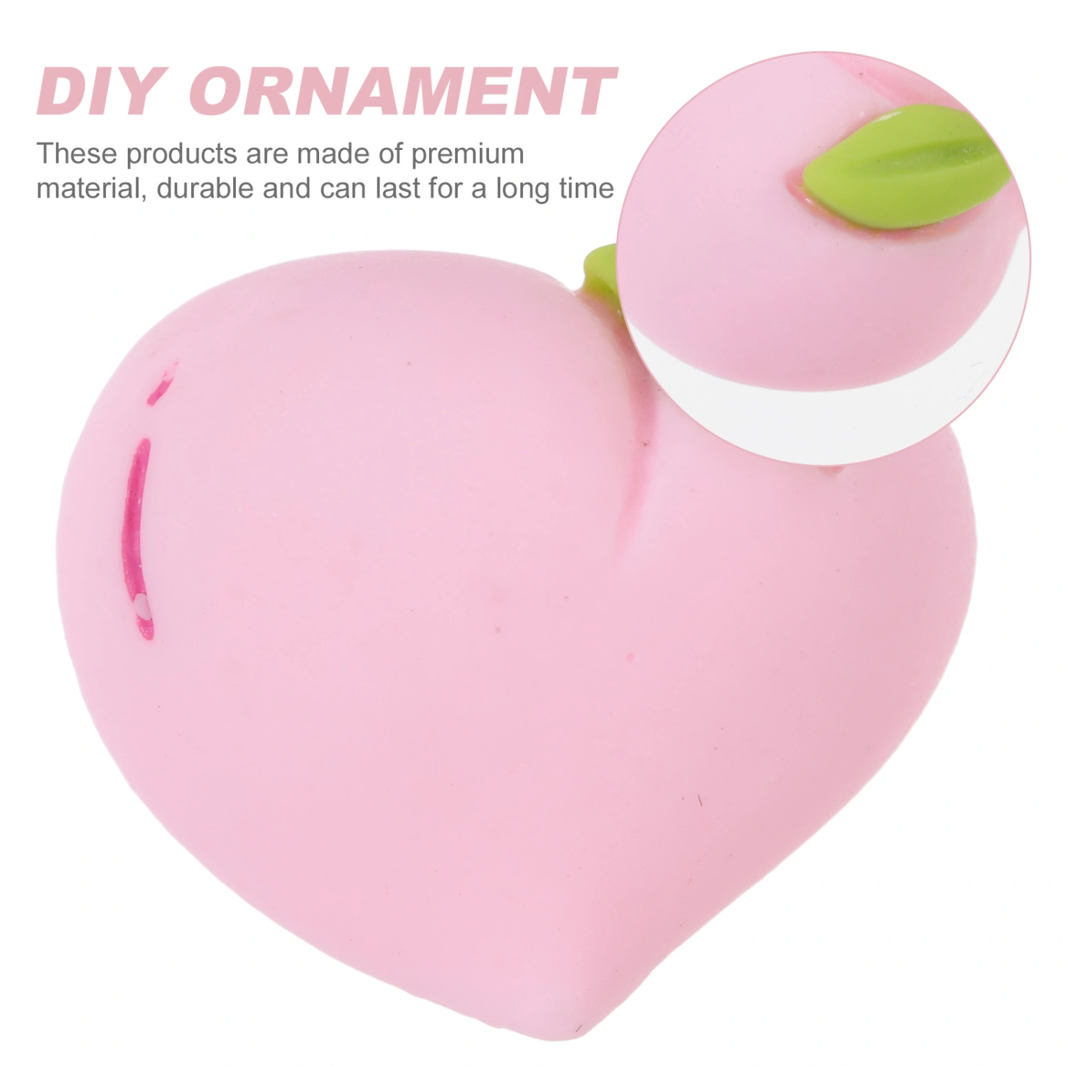 30Pcs DIY Craft Phone Case Decors Simulation Peach Charms DIY Earring Supplies
