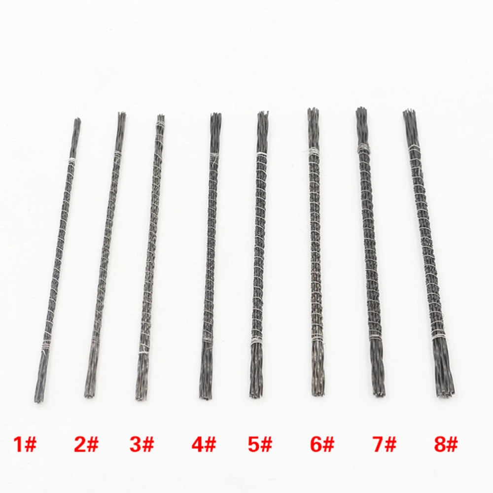 40Pcs Steel Wire Spiral U-type for Woodworking (1-8 Random Type Light Grey)