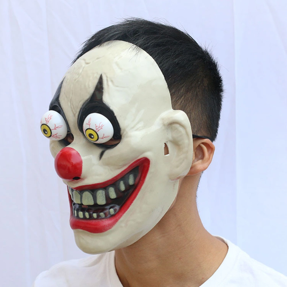 Halloween Red Nose Clown Mask Horrible Party Mask Headgear Performance Props for Masquerade Carnival