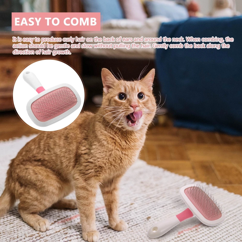 1Pc Pet Massage Comb Household Cat Hair Detangling Comb Pet Grooming Tool