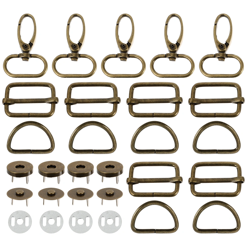 40Pcs Bag Buckles Bag Belt Adjust Buckles D Shaped Dag's Collar Buckles