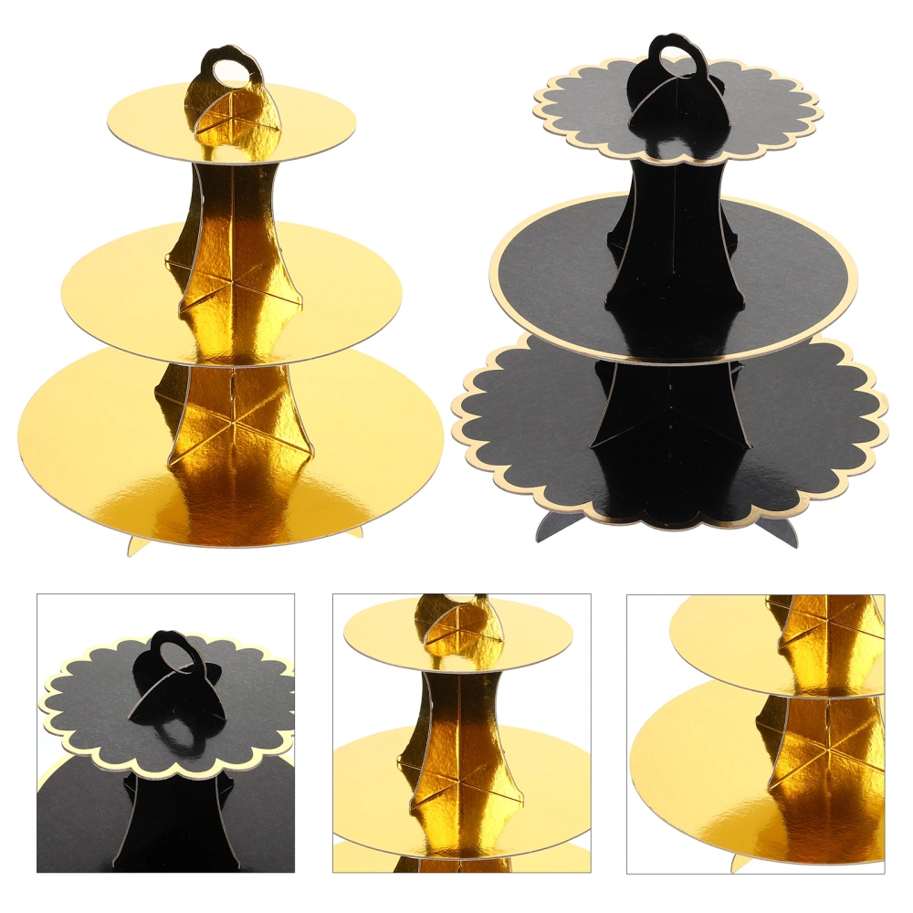 2pcs Decorative Cake Stand Multi-function Cupcake Stand Dessert Holders