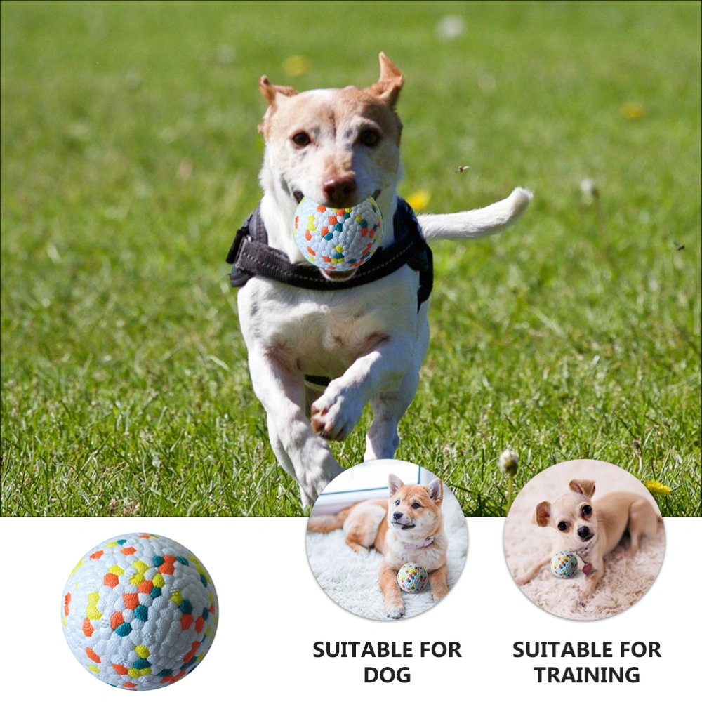 Pet Molar Ball Colorful High Rebounce Bite-resistant Pet Interactive Toy