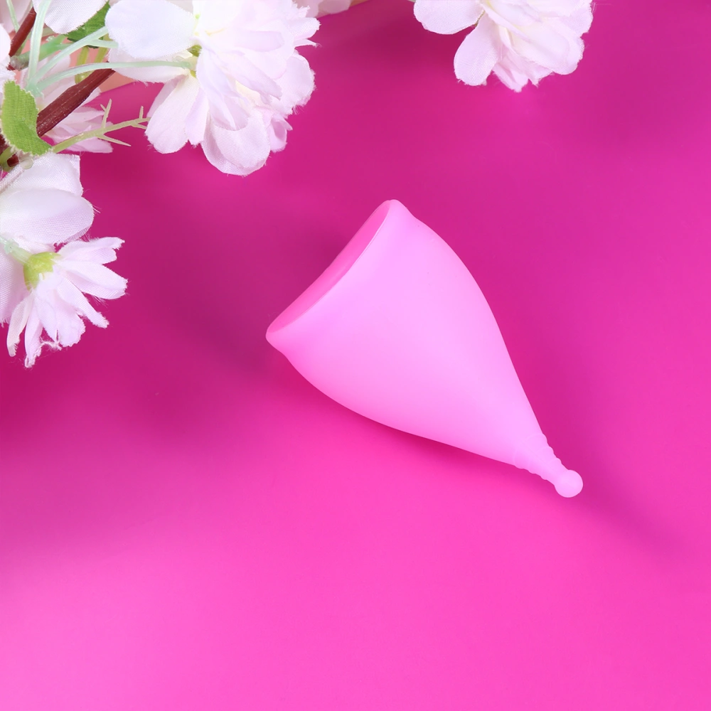 2pcs 30ml Silicone Women Menstrual Cup Monthly Menstrual Leak-proof Collector (Pink)