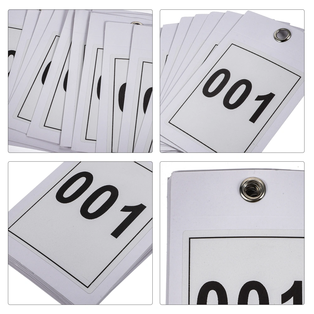 20pcs Paper Live Number Tags Consecutive Reusable Number Tags for Live Number Tag Cards for Clothes