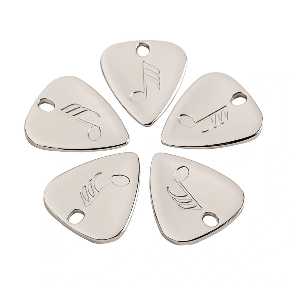 Metal Guitar Pick Plectrum Classic Shape Plectrum for Acoustic and Classical Bass Guitars(LD 02)