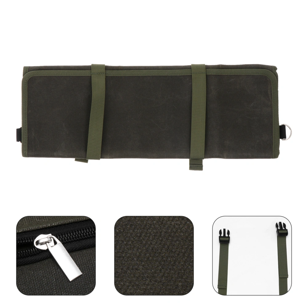 1 Pc Cutlery Holder Creative Fork Bag Portable Tableware Bag (Army Green)