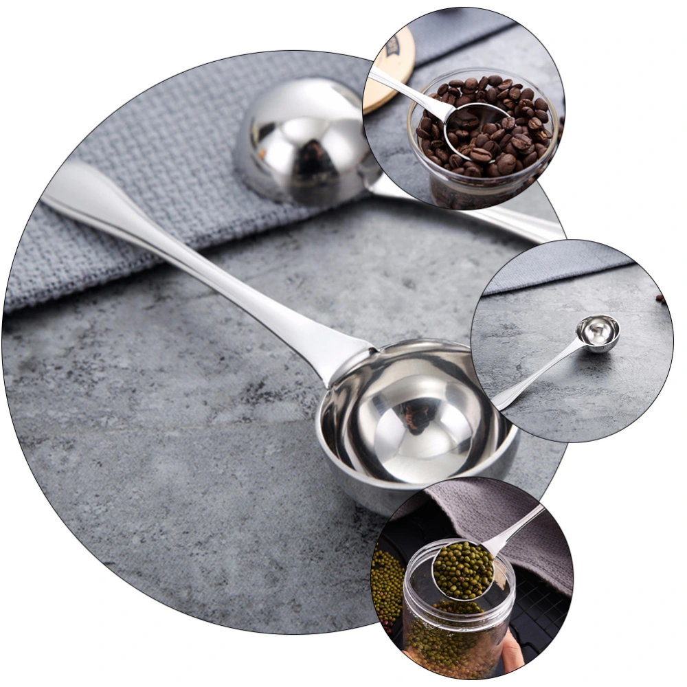 1 Pc 25ml Stainless Steel Coffee Spoon Measuring Scoop Coffee Measuring Spoon (Silver)