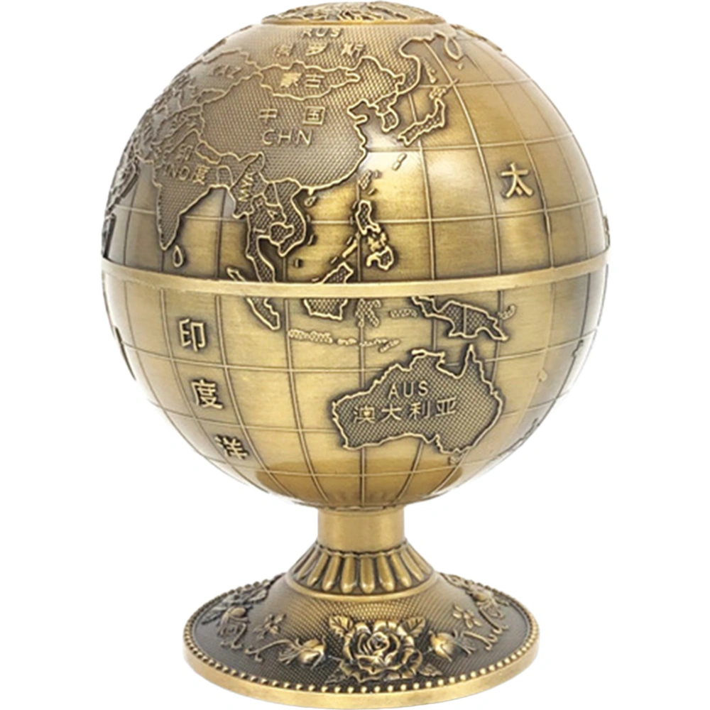 Vintage Press-type Toothpicks Storage Box Sphere Toothpicks Holder Household Adornment