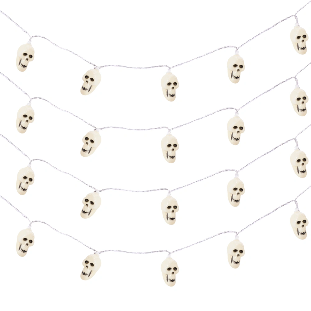 1pc Halloween Light String Light Decorative Light Skull Light String Lamp