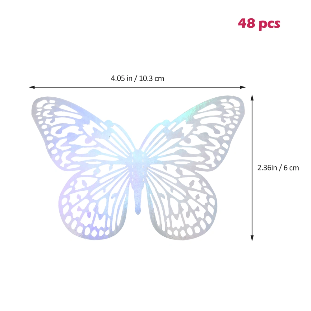 48pcs Butterflies Decorations 3D Butterflies Wall Decor  for Kids Nursery Room Decor