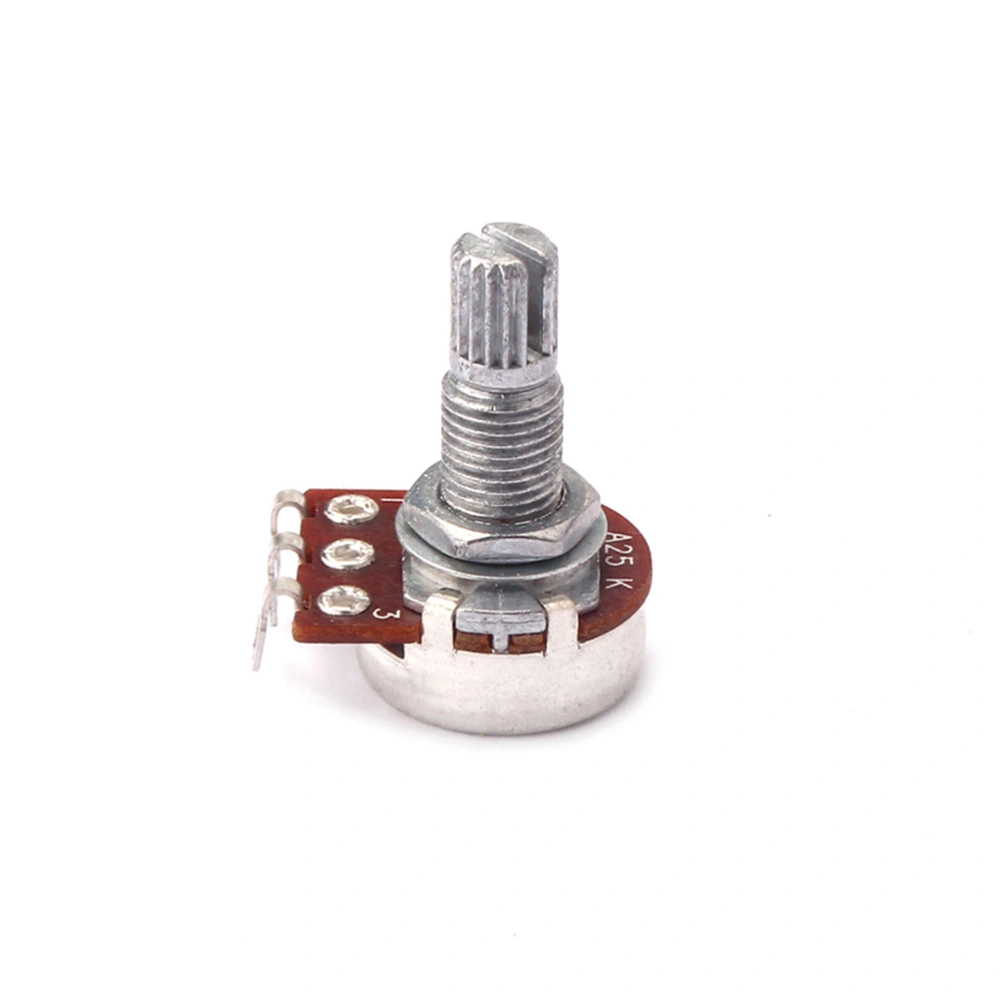 A25K Mini Long Knurled Split Shaft Guitar Potentiometers Shaft Volume and Tone Controls