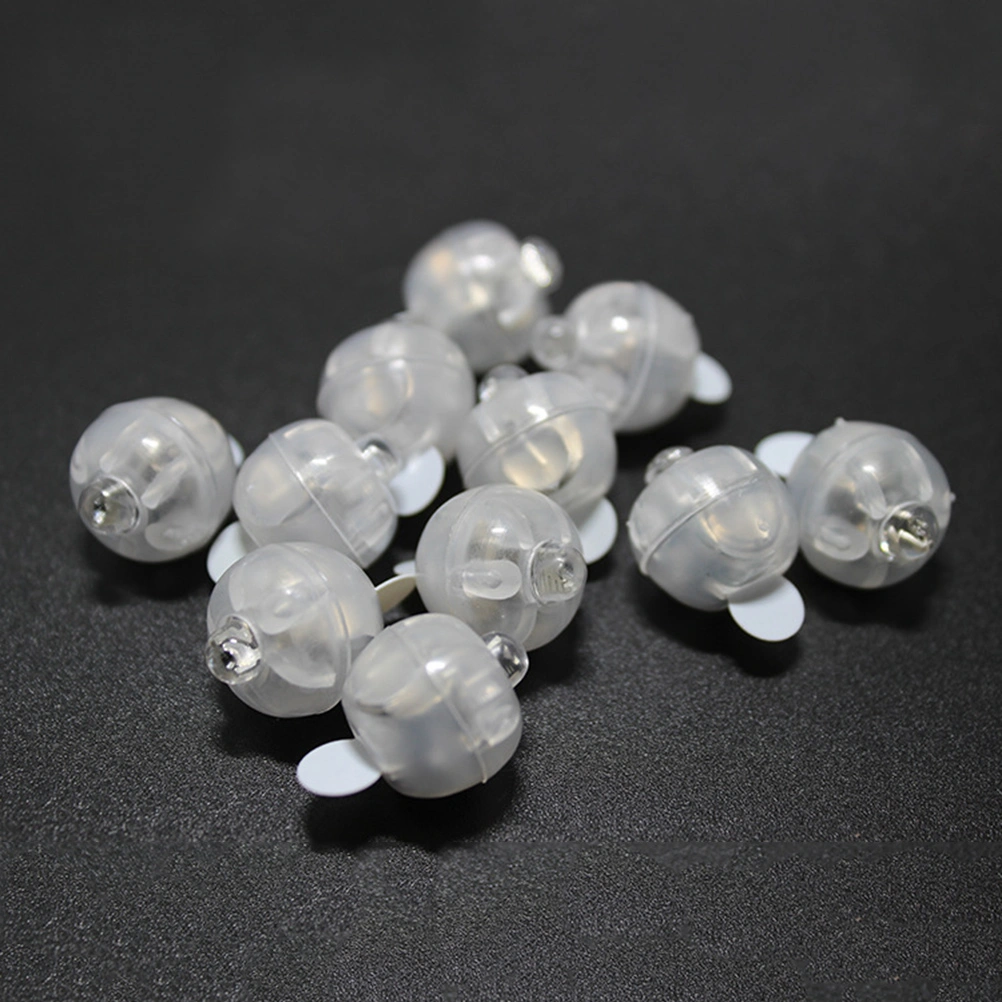 100 PCS Round LED Flash Ball Lamp Balloon Light Ornament Christmas Wedding Party Decoration (Colorful)