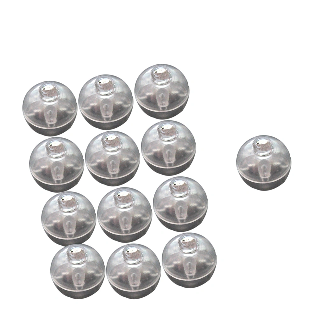 100 PCS Round LED Flash Ball Lamp Balloon Light Ornament Christmas Wedding Party Decoration (Colorful)