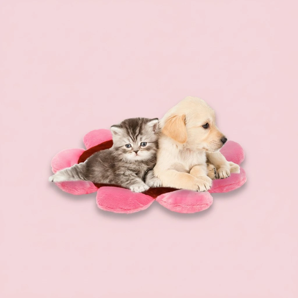 Pet Dog Mat Flower Puppy Cushion Pet Sofa Pad Winter Dog Pad Puppy Cushion for Home