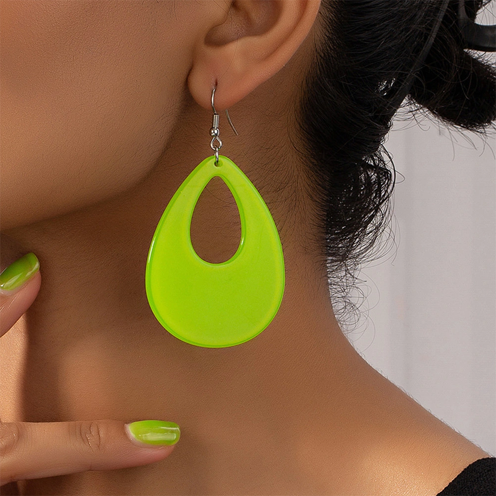 2 Pairs Girls Drop Earrings Women Retro Dangle Earrings Lady Fashion Earrings