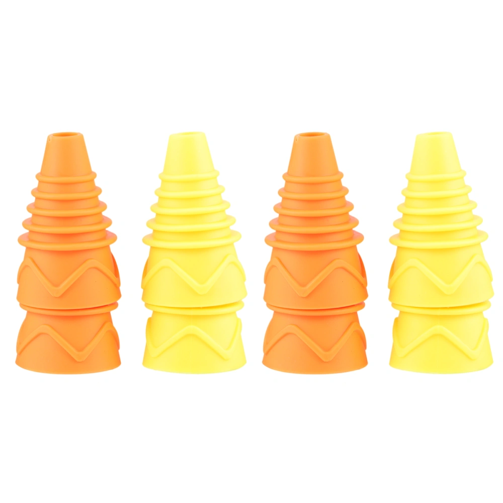 4 Pcs Efficient Flycatcher Pest Catcher Bottle Nozzle Silicone Cone Tube Reusable Fly Trap Funnel Bottle Accessories for Home Shop (Mixed Color)