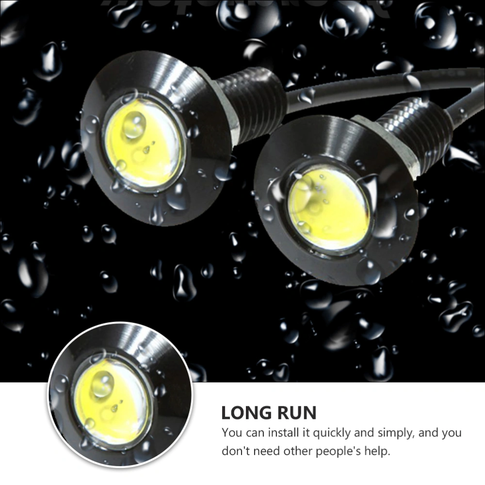 10Pcs 23mm Eagle Eye Lamps Reversing Lights Waterproof Lamps LED Lights for