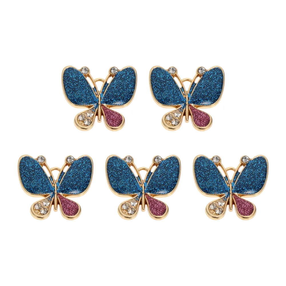 5Pcs Butterflies Charms Chic Jewelry Pendant Charms Unique DIY Accessories