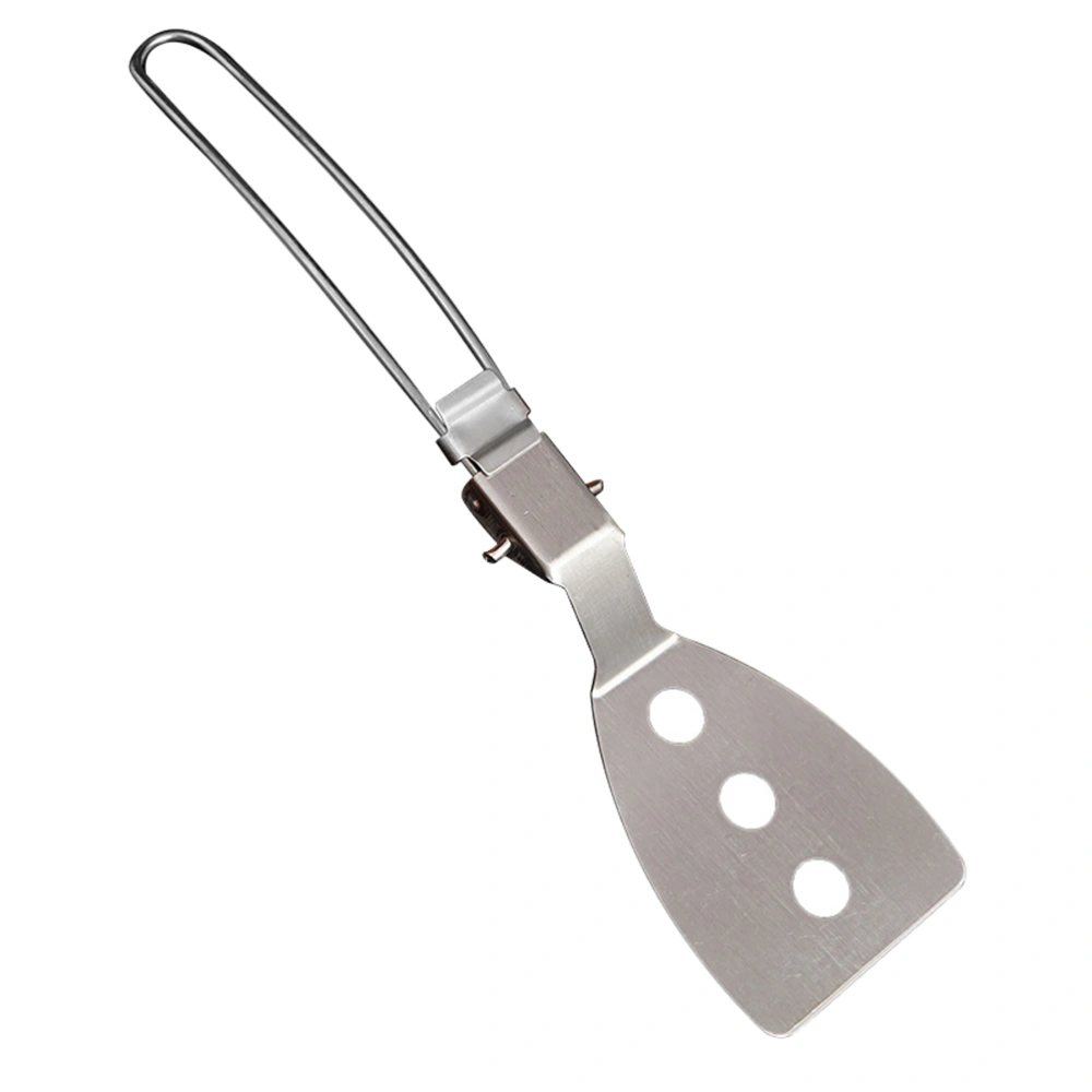 1PC Stainless Steel Folding Spatula Food Turner Camping Travel Fishing Outdoor Cooking Accessories