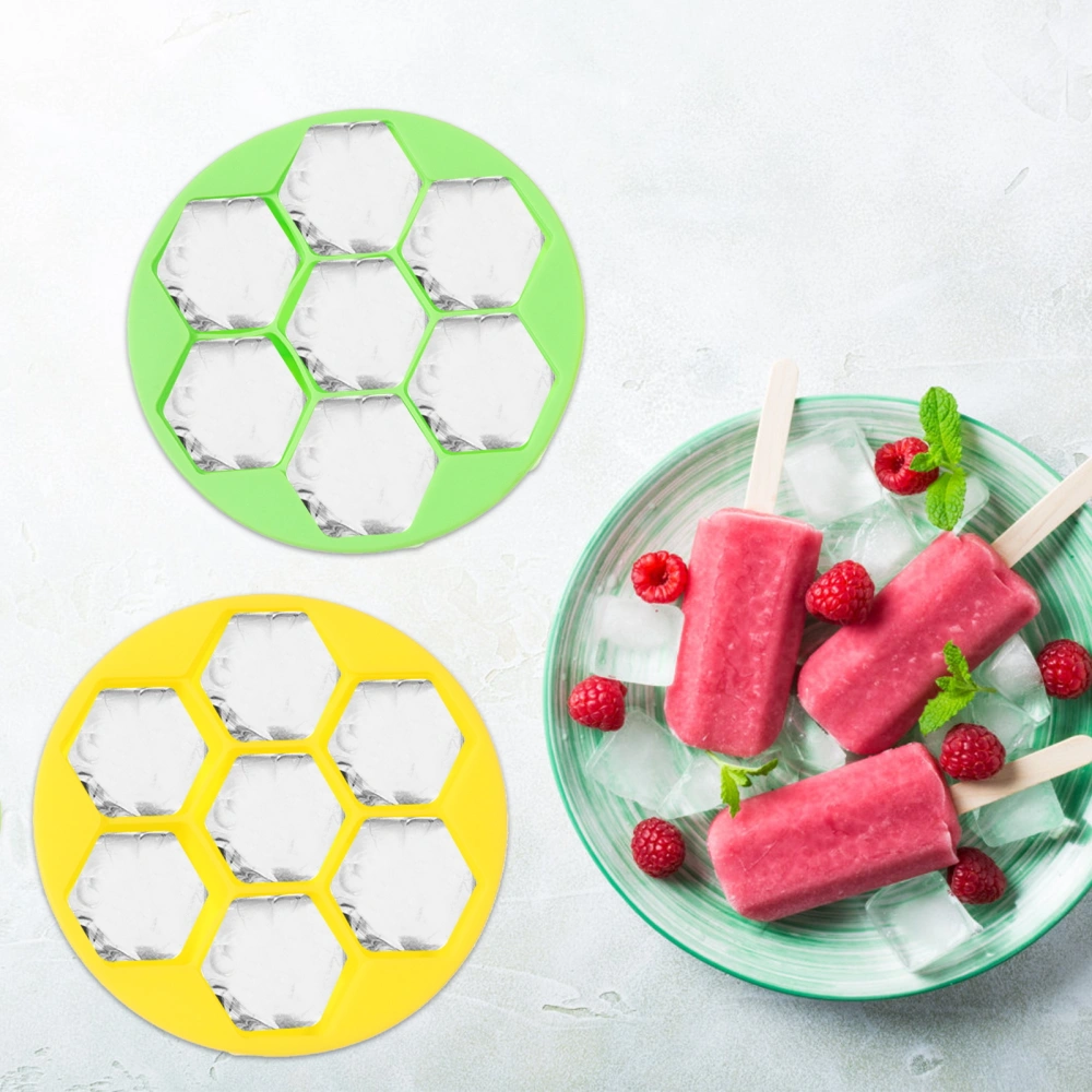 2pcs Creative Silicone Ice Molds Ice Makers Honeycomb Ice Molds (Assorted Color)