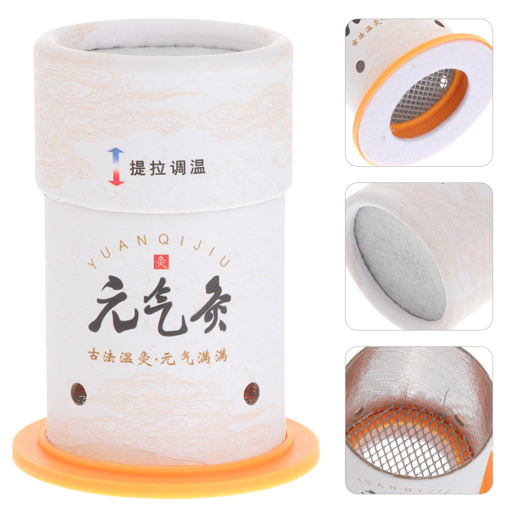 2pcs Home Moxibustion Can Moxa Cone Burner Heat Massage Holder Moxibustion Box