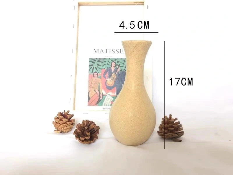 Diy Vase Wood Vase Decorative Flower Bottle DIY Wooden Vase Flower Holder