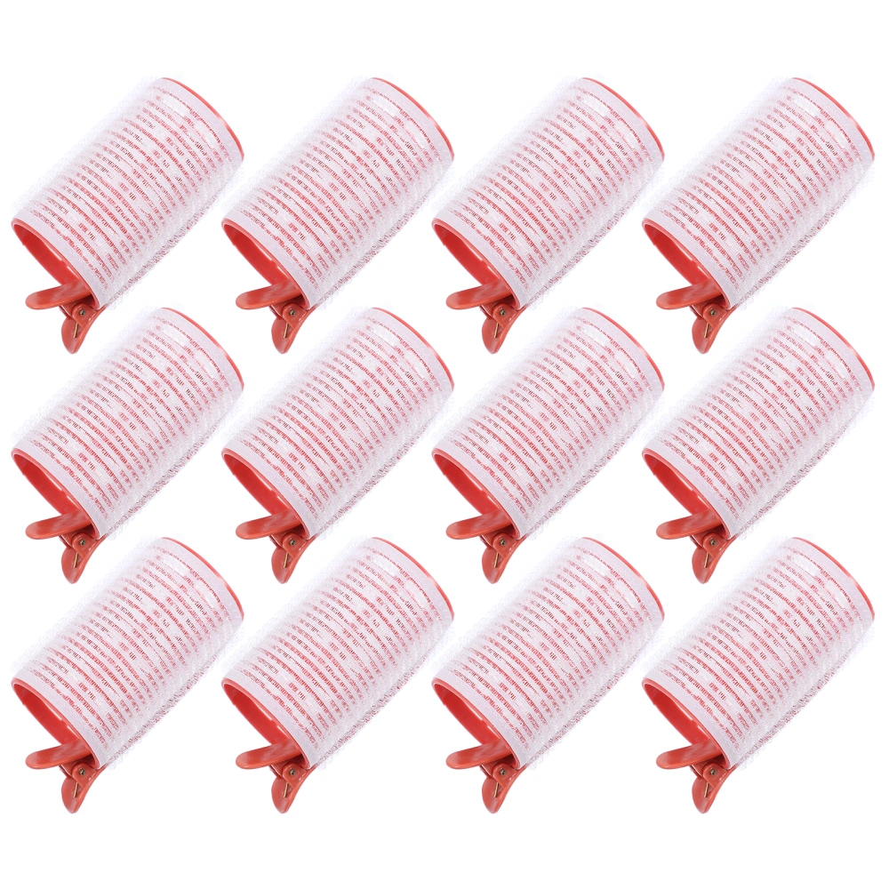 12pcs Self Grip Hair Rollers Bang Hairdressing Curler Clips Hair Root Curlers