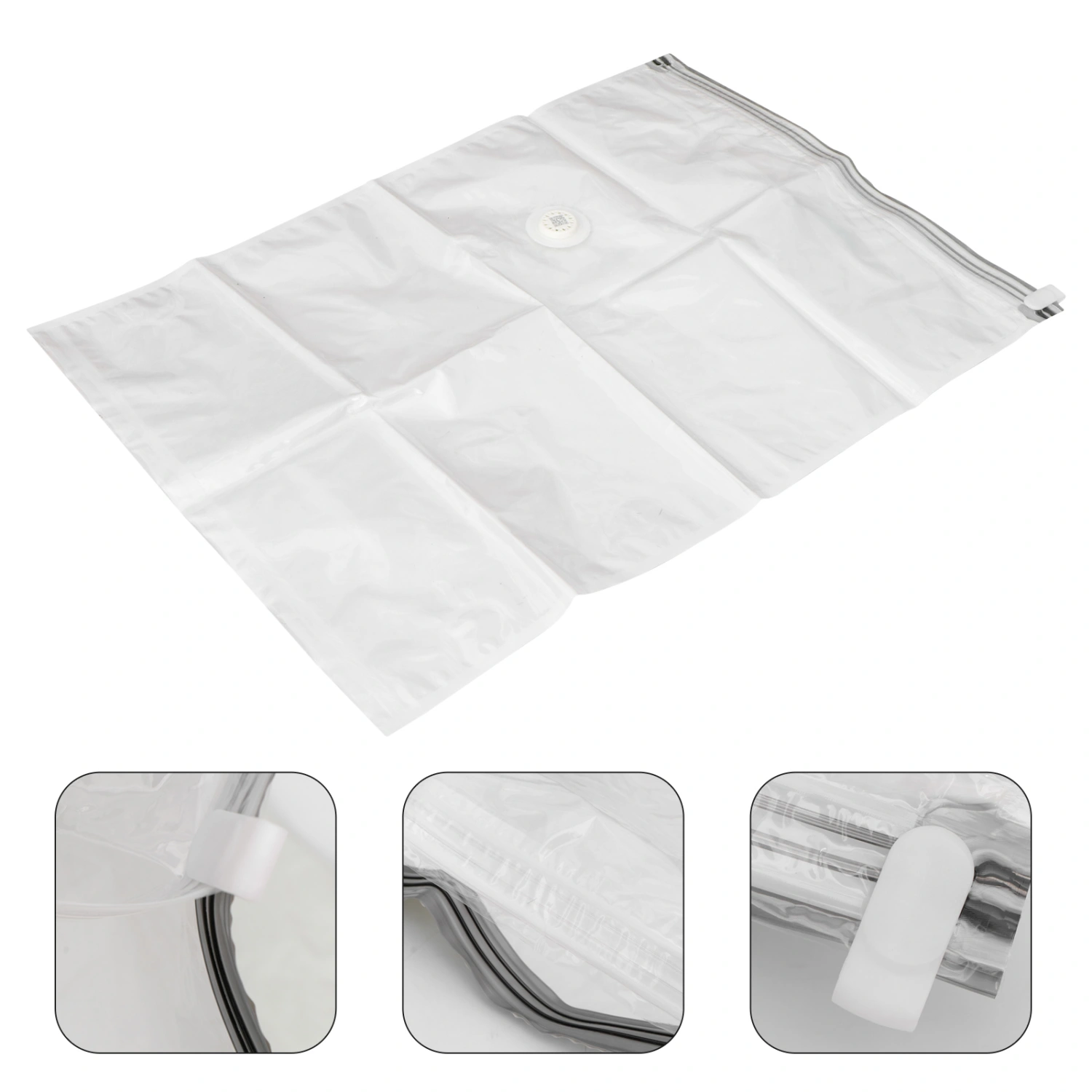 1Pc Thickened Vacuum Compression Bag Household Clothes Storage Bag (Transparent)