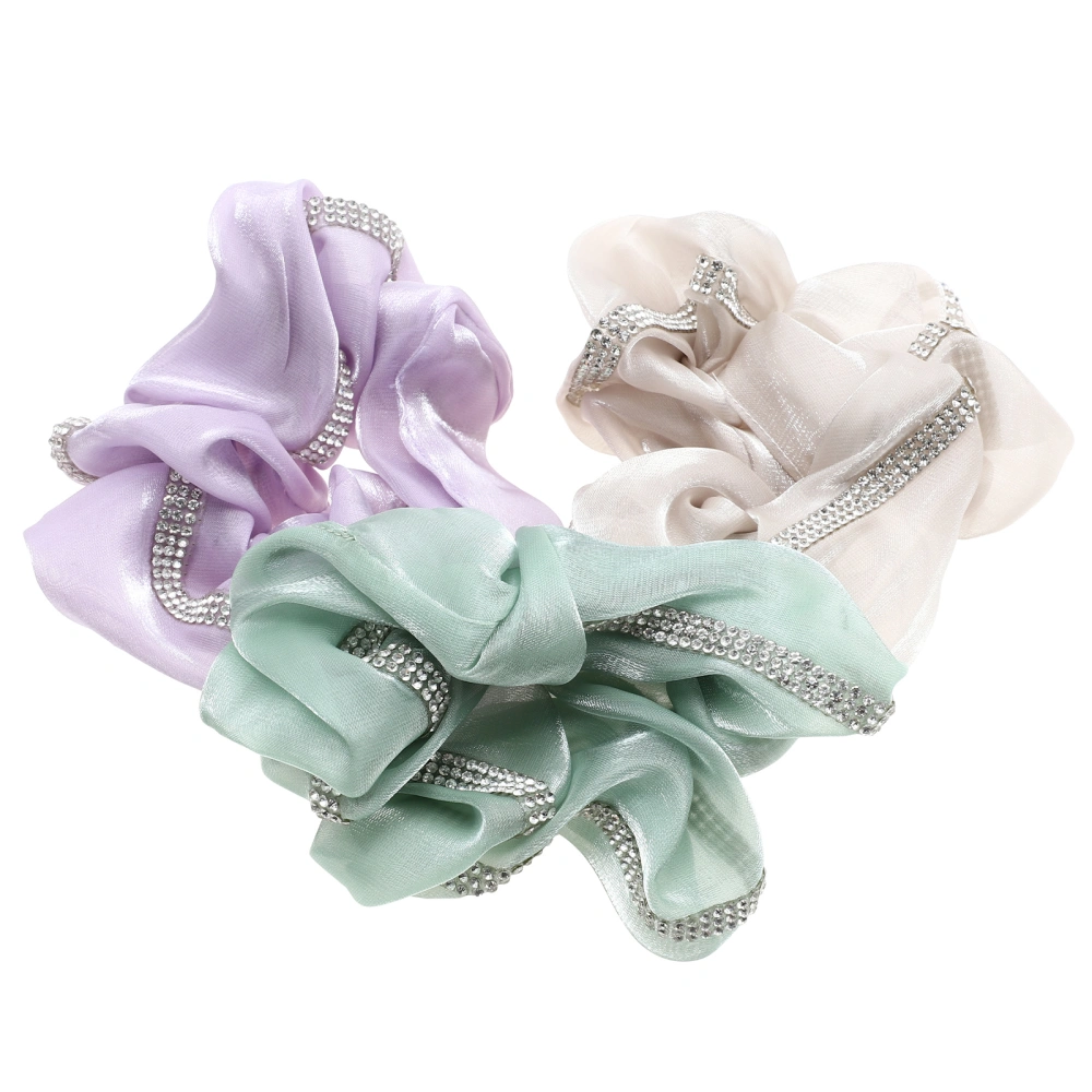 3pcs Delicate Hair Ropes Fashion Hair Scrunchy Ponytail Holders for Women