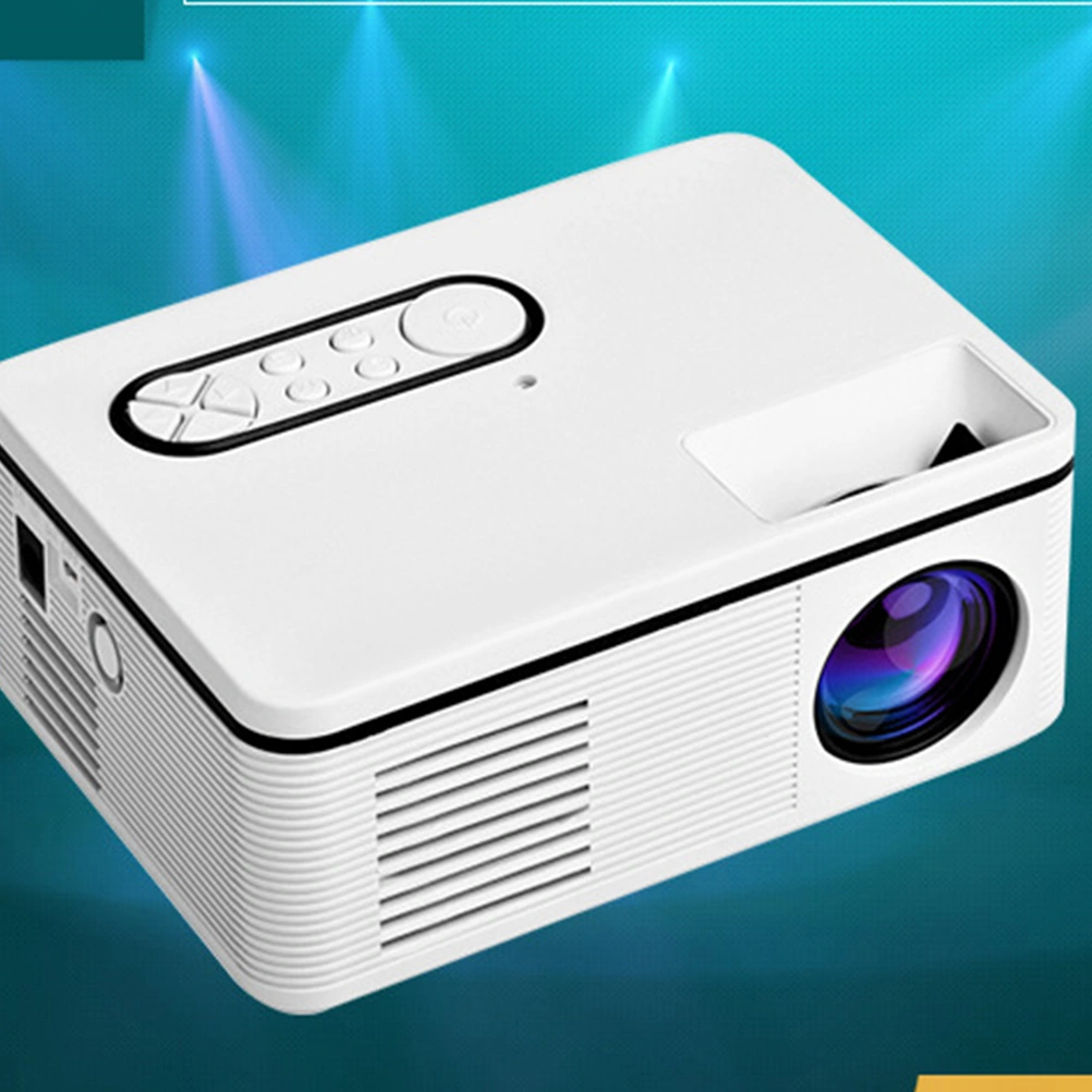 Mini Projector LED Projector Portable Home Cinema Media Player Equipment EU Plug