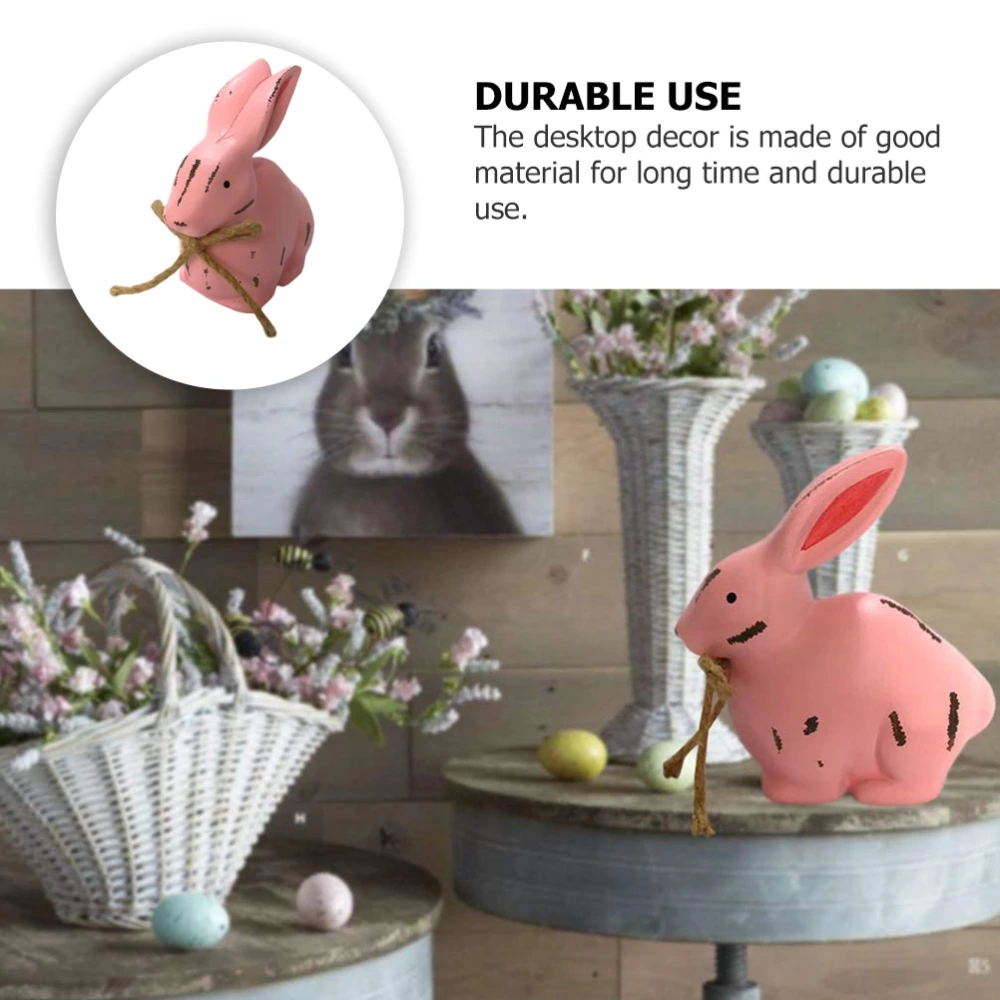 Wood Rabbit Decor Unique Easter Rabbit Ornament Interesting Bunny Decor